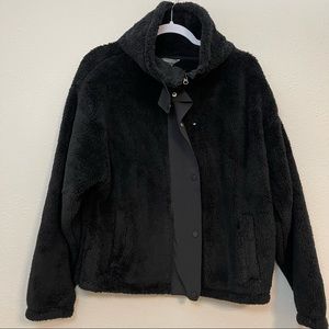 Eddie Bauer Soft Fleece Zip Up Sweater, Size L